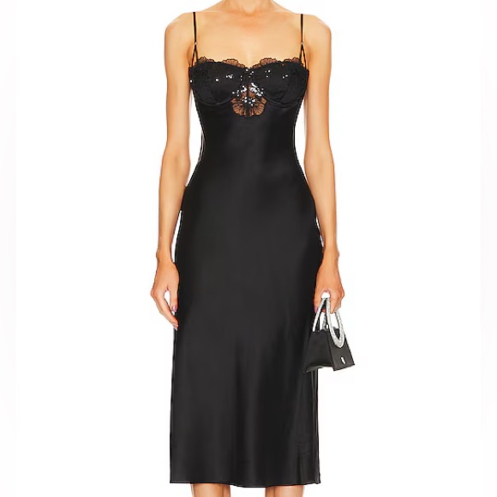 Fleur du Mal Silk Slip Dress